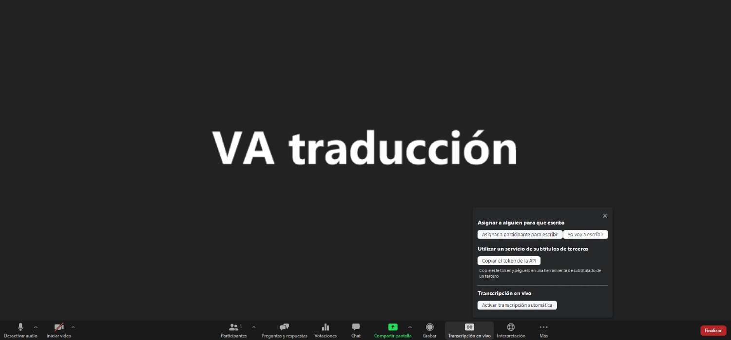 Paso 3 opciones de asignación de subtitulador